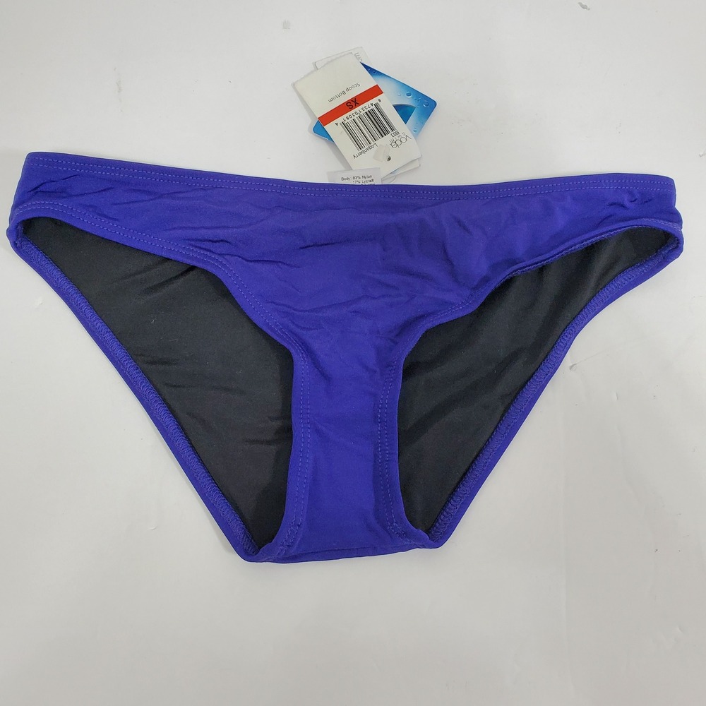 Voda Swim Scoop Bikini Bottom Womens‎ XS Loganberry Purple NEW  Lycra Xtra Life